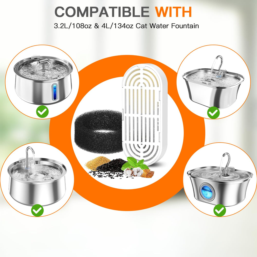 Filtro Petilog para bebedero gatos 134oz mantiene el agua fresca