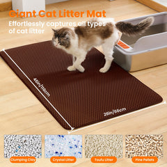 Petinstinct alfombrilla XXL, doble capa panal atrapa la arena antes de caer