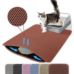 Petinstinct alfombrilla XXL con capa superior de panal atrapa arena junto a la caja