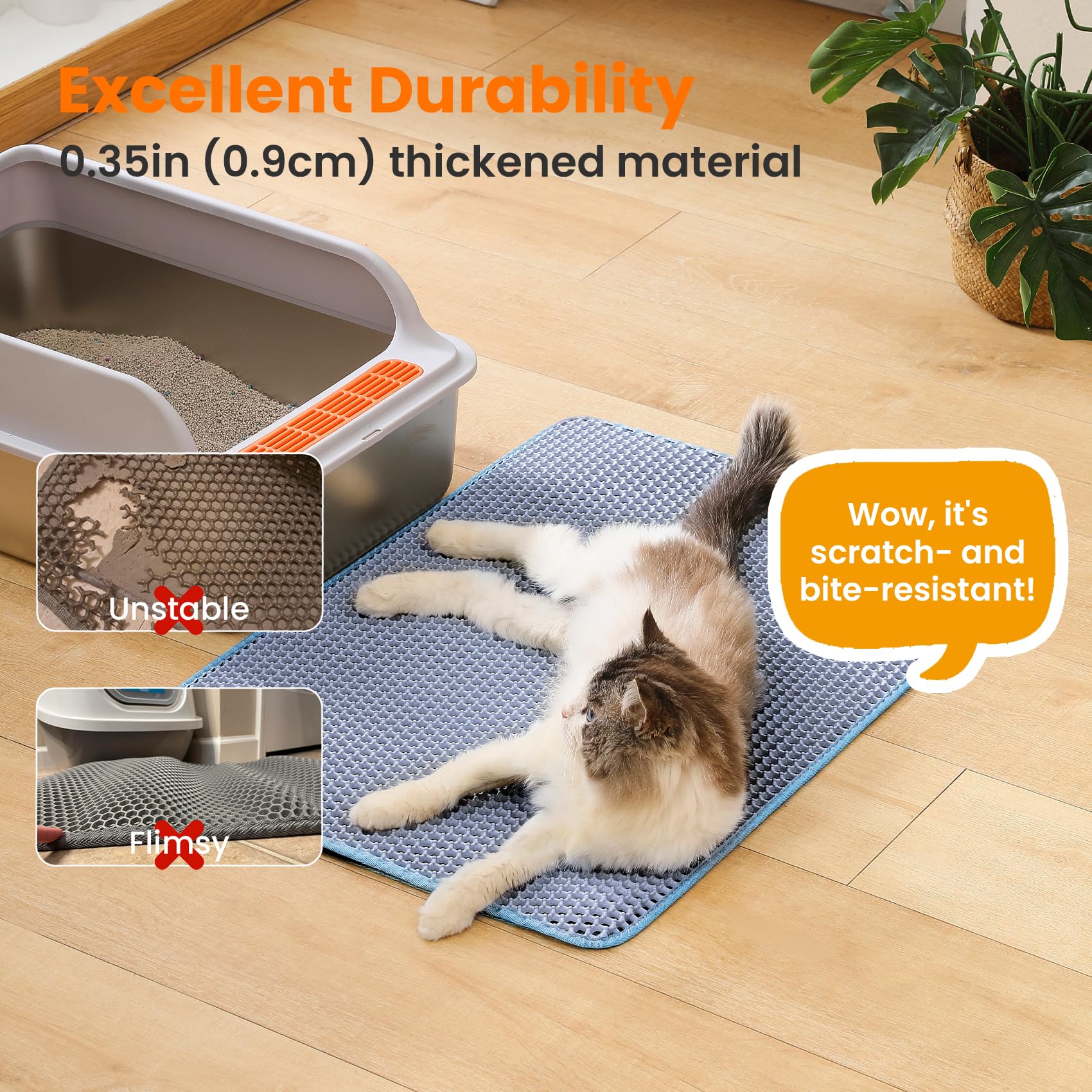 Petinstinct Antideslizante: base estable que no se desliza al pasar.
