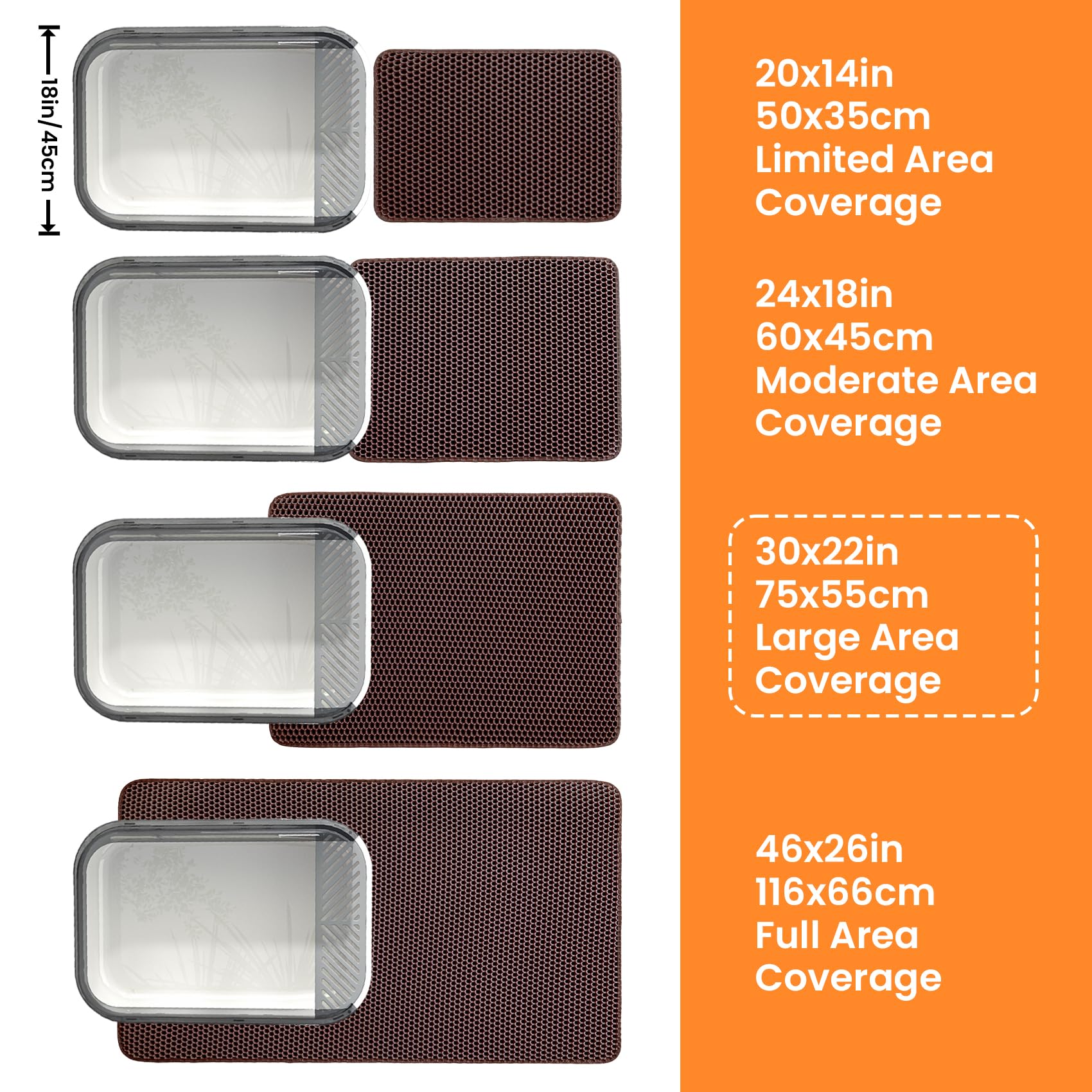 Dimensiones 30x22 pulgadas Petinstinct XL ofrecen cobertura amplia.