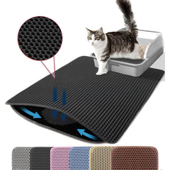 Petinstinct Tapete XXL para arena de gatos, gran tamaño para capturar arena y mantener el suelo limpio.