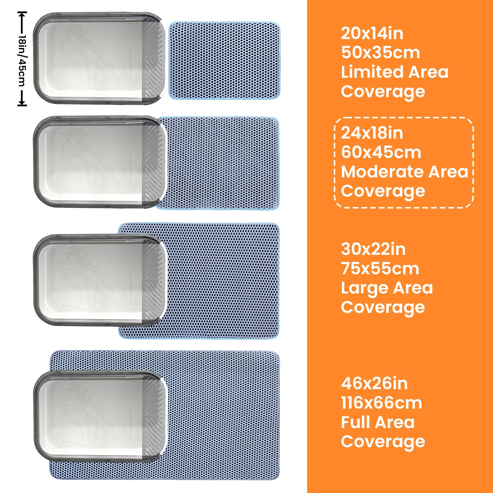 Tapis Petinstinct bleu durable, idéal pour l’usage quotidien.