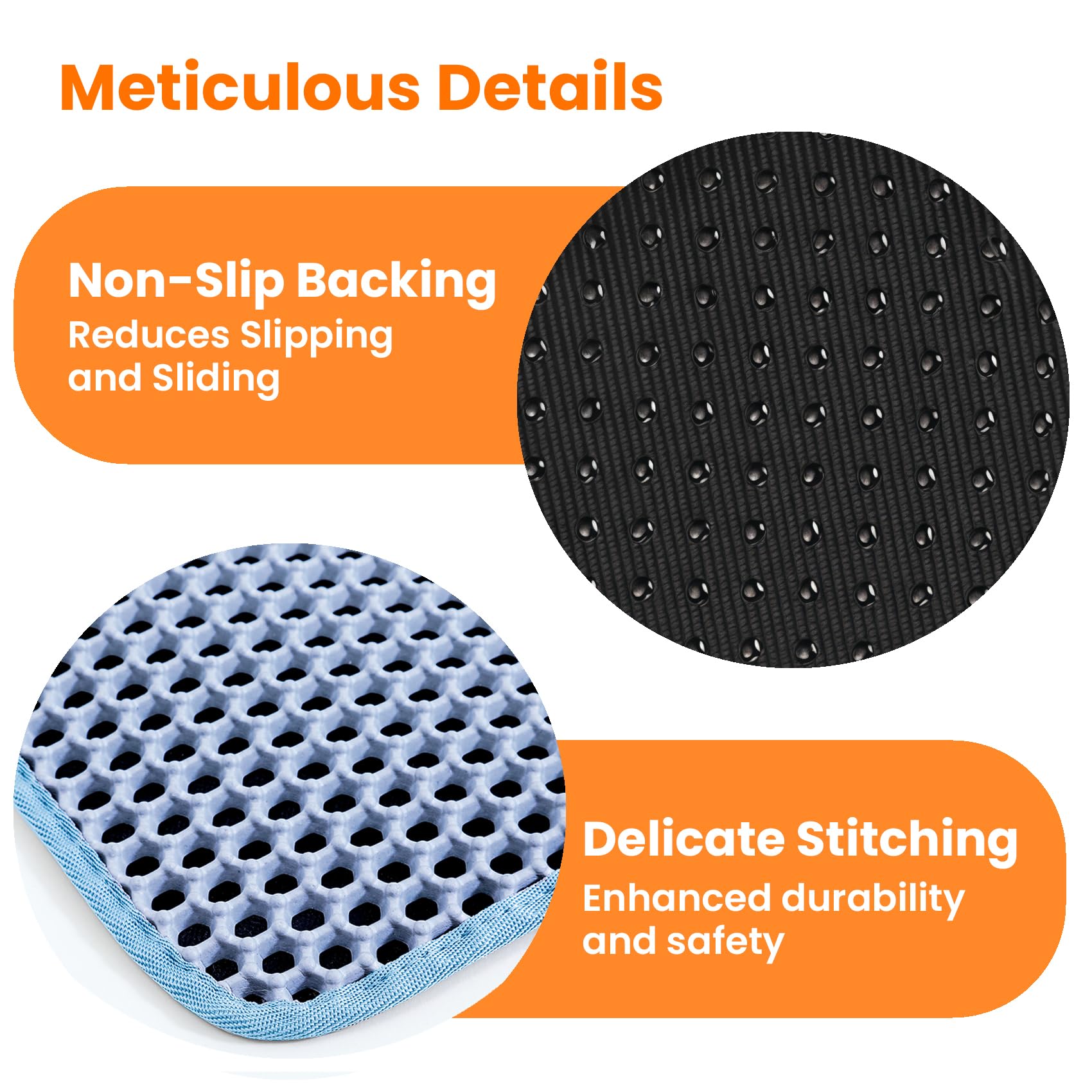 Tapis Petinstinct bleu, lavage rapide et entretien facile.