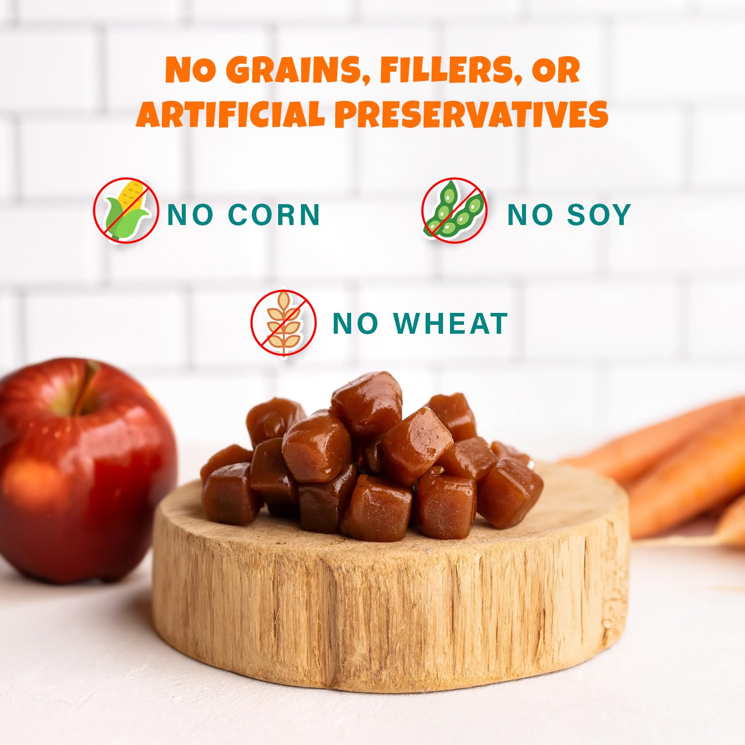 PETIPET vegano con sabor frutal, ideal para dietas basadas en plantas.