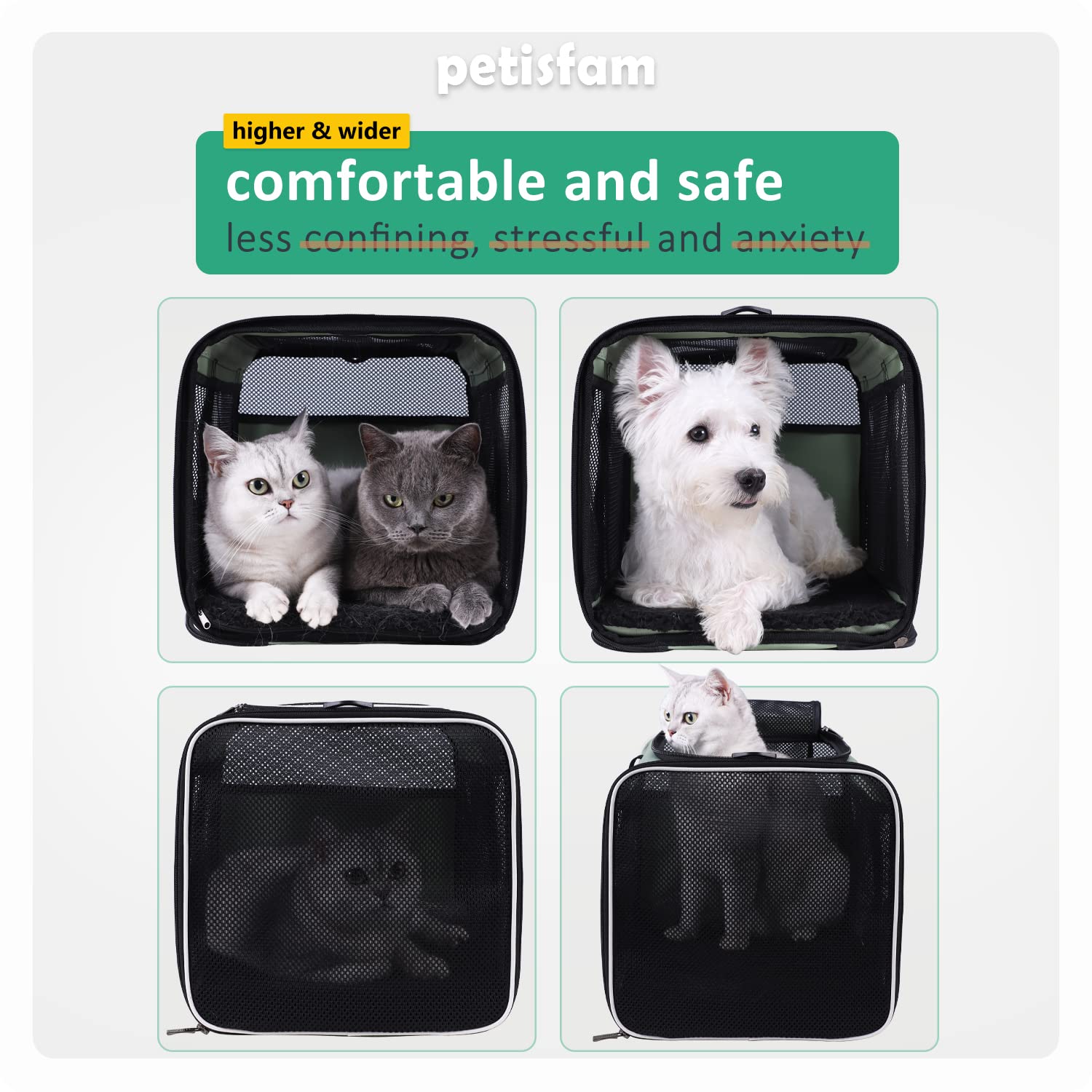 Petisfam portador plegable para almacenamiento rápido en apartamentos pequeños.