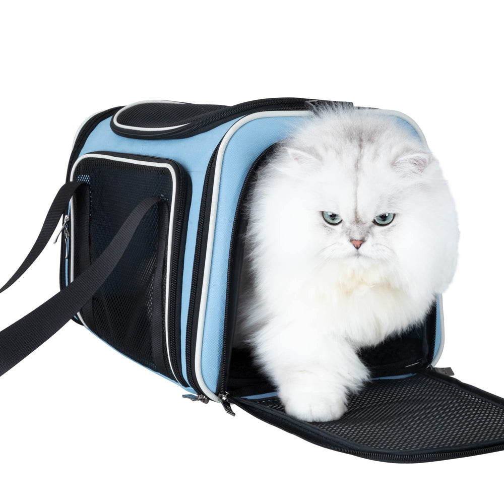 Petisfam transportín para gatos con acceso superior para carga fácil
