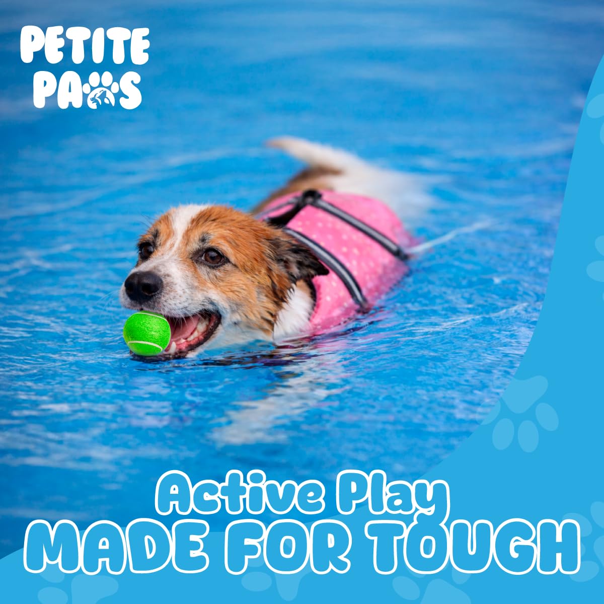 Petite Paws bolas de tenis para entrenamiento y fortalecimiento del vínculo.