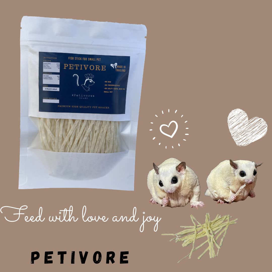 PETIVORE empaque de 35 g listo para compartir como snack.