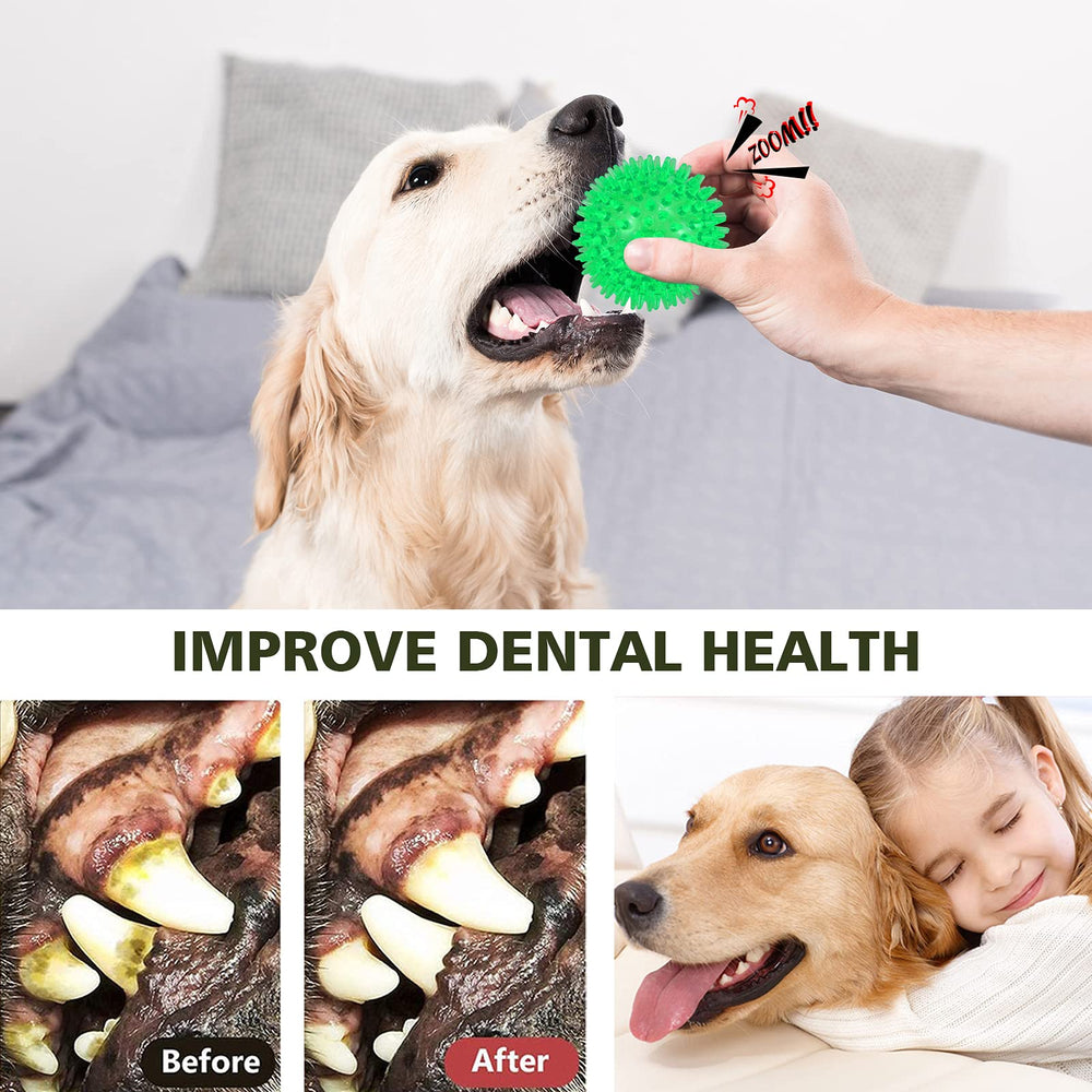 Bola petizer duradera e interactiva para perros pequeños y cachorros.