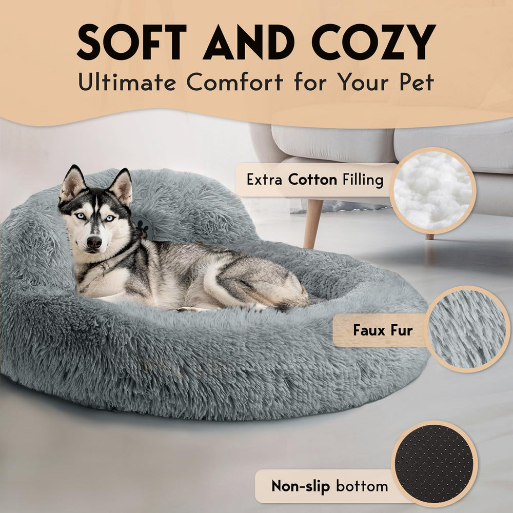 PetJett Cama Perro Almohada de Apoyo: soporte cervical para confort.