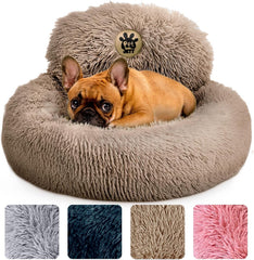 PetJett Cama Perro Donut 23'': refugio suave para dormir cómodo
