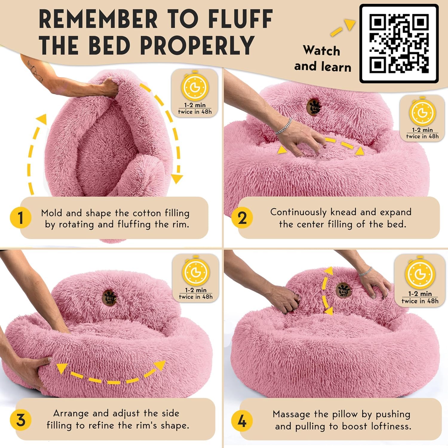 PetJett Cama Perro Lavable a Máquina: limpieza rápida y sencilla.