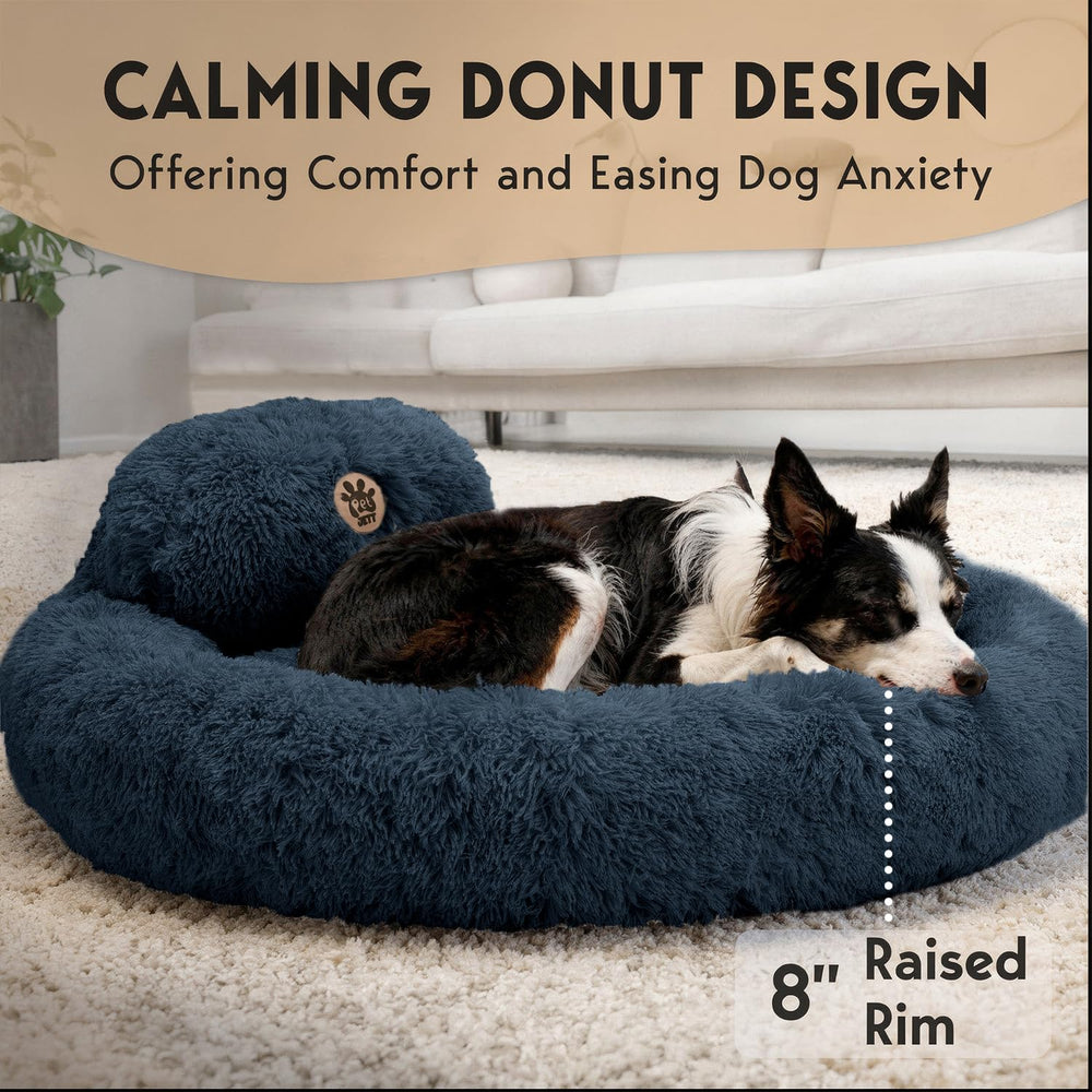 PET JETT diseño-confort-cama-perro redonda promueve sensación acogedora.