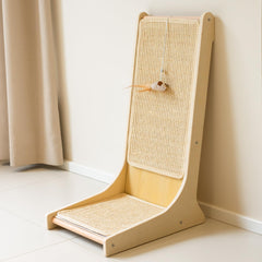 PETKARAY rascador sisal vertical 105° para gatos, rascado cómodo.