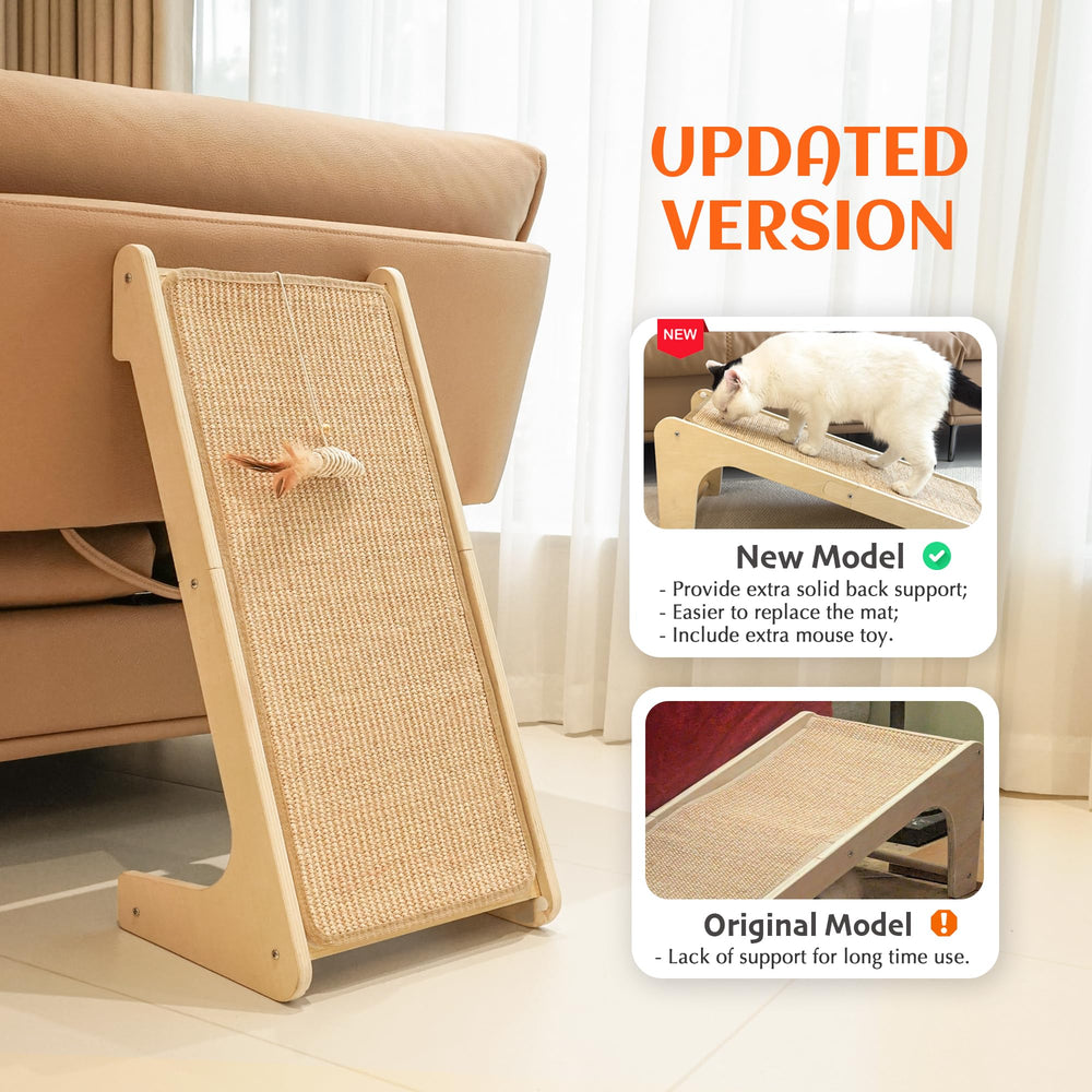 PETKARAY sisal natural para rascar, superficie duradera que gusta a los gatos