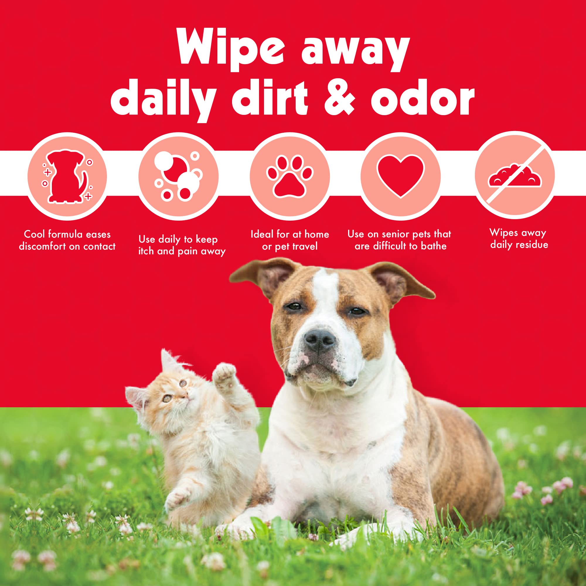 Petkin Anti Itch Wipes útiles para viaje con mascotas