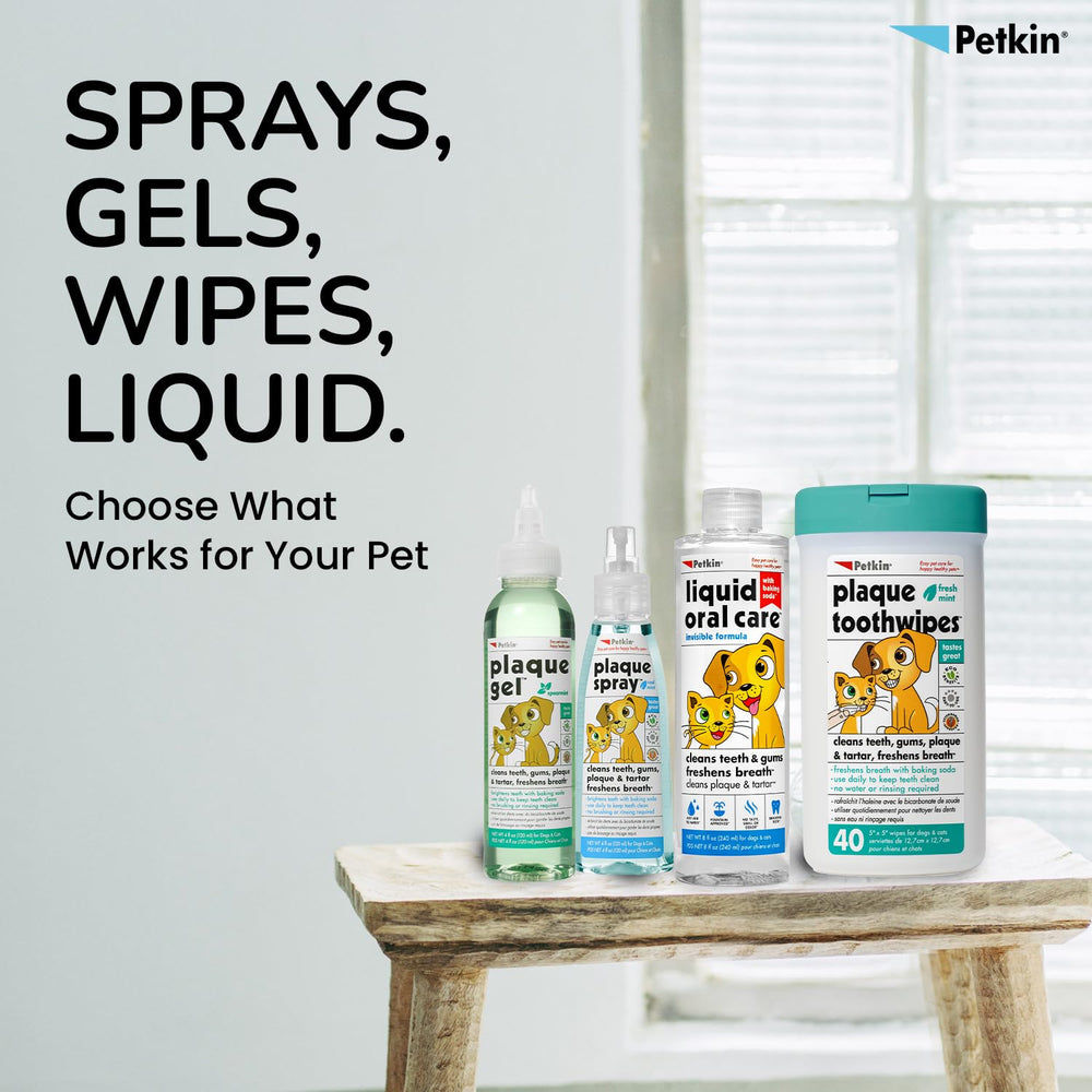 Petkin Gel sabor menta para un aliento más fresco.