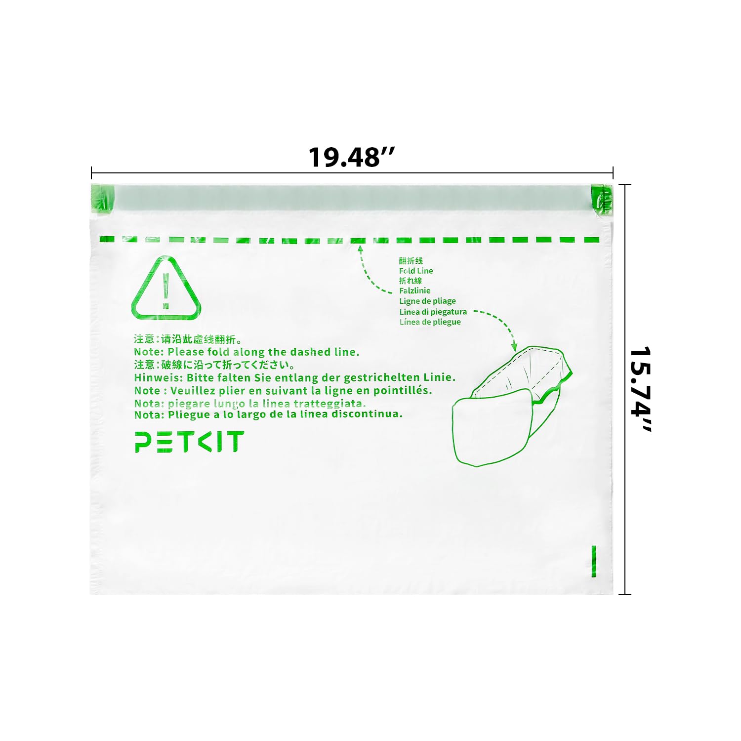 Instrucciones de cambio semanales para bolsas PETKIT.