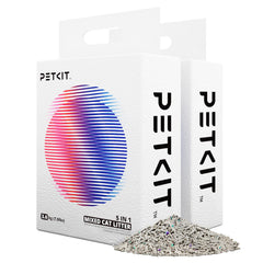 PETKIT Litter 5en1, mezcla natural para mejor control de olores y limpieza.
