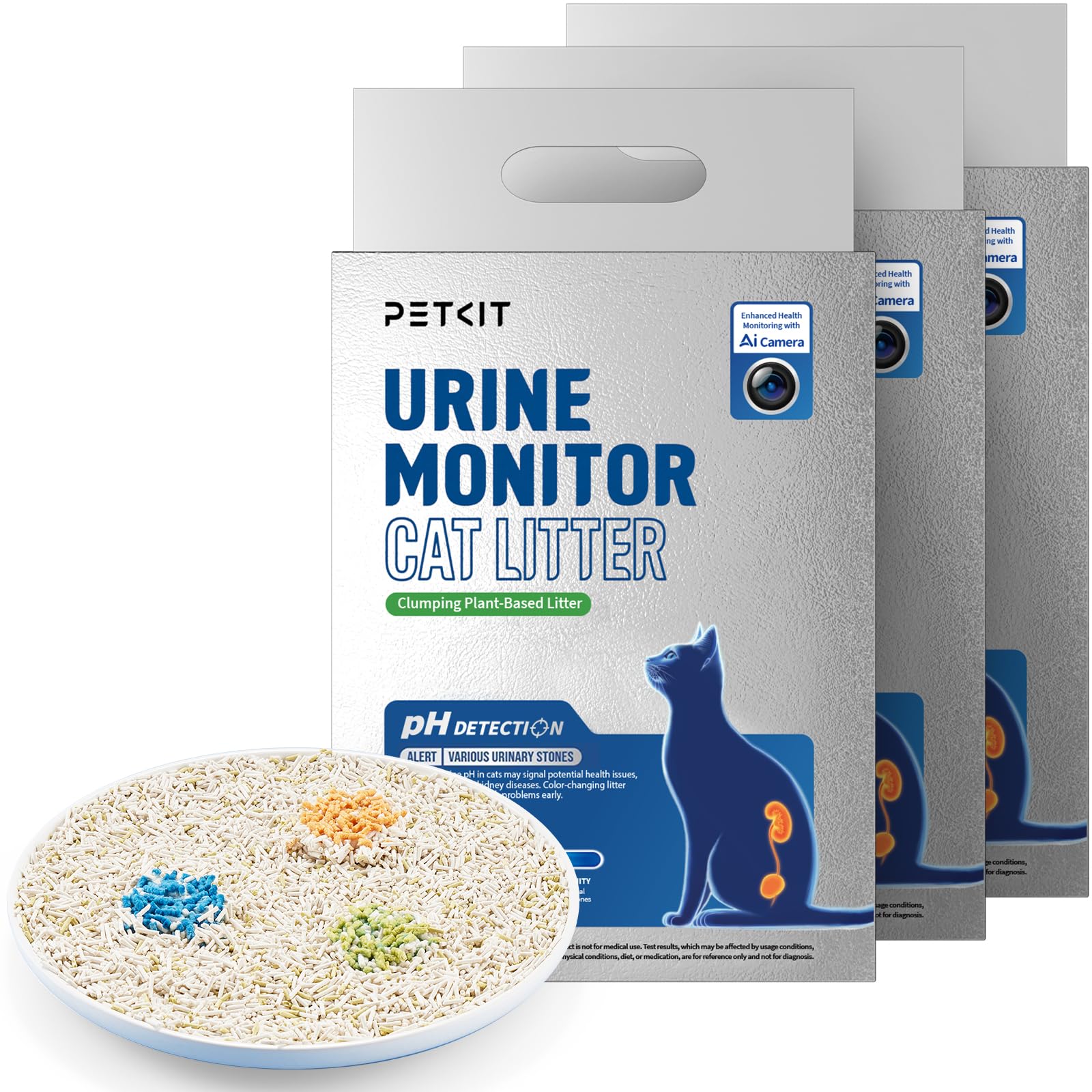 PETKIT monitor de arena para gatos: empaque compacto para facilitar traslado y almacenamiento.