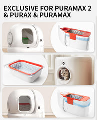 PETKIT PuraX bolsa resistente para evitar desgarros durante la eliminación.