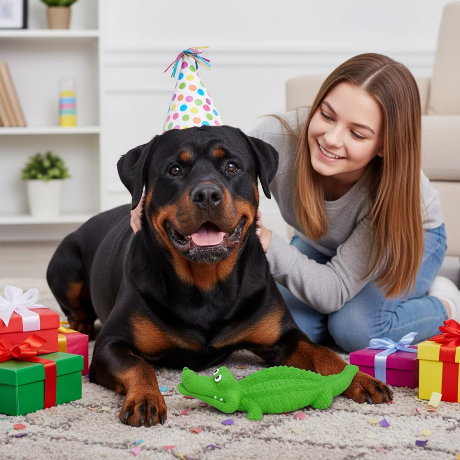 Juguete PETKN tamaño mediano a grande para perros activos.