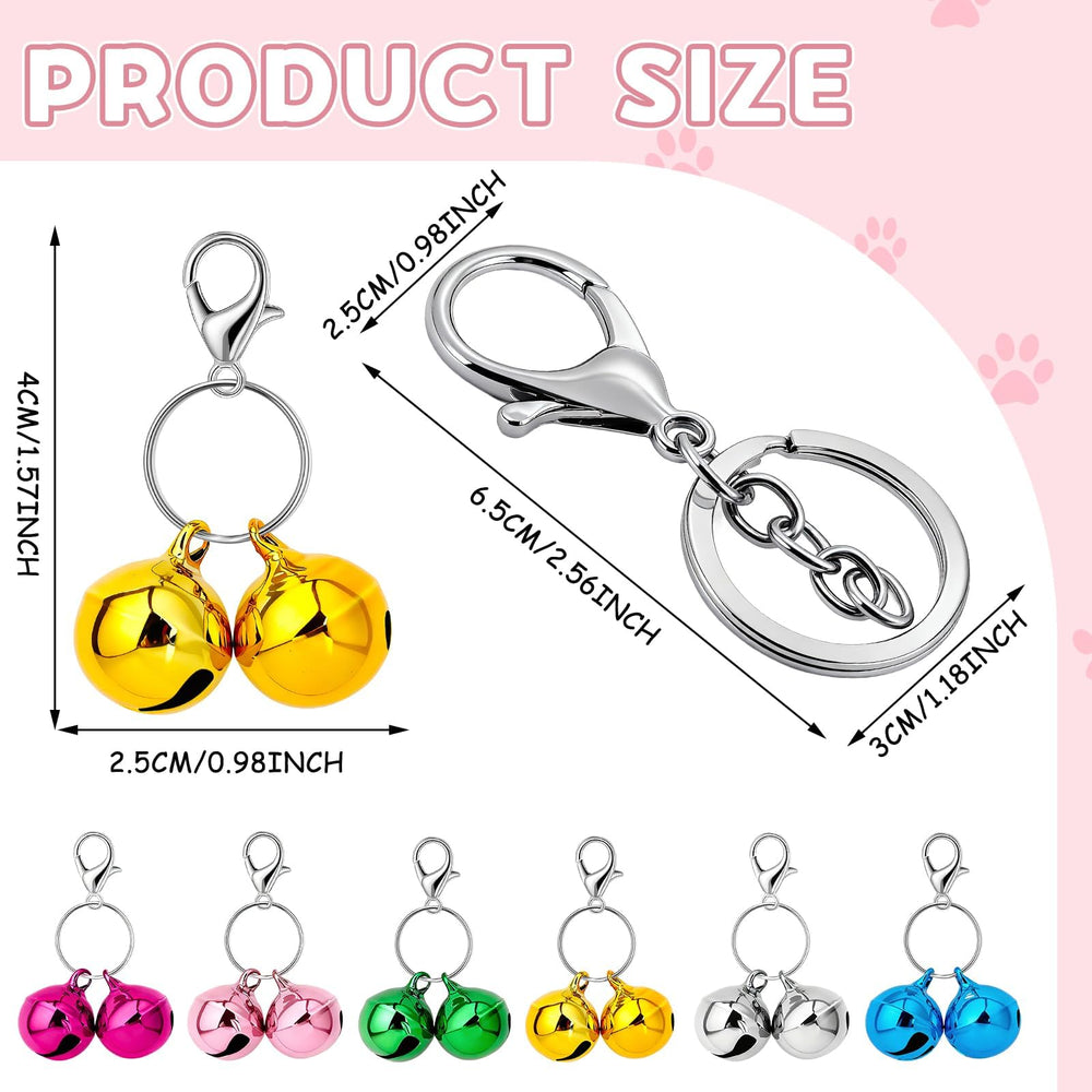 PETKNOWS campanas para collar con clip de acero mejora la seguridad durante paseos.