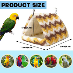 PETKNOWS hamaca para pajaros de peluche, refugio cálido y acogedor.