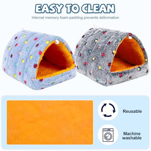 Nido de PETKNOWS con dos aros de tela para colgar fácilmente.