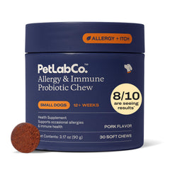 PetLab Co. botella de probióticos diarios para perros, apoyo digestivo.