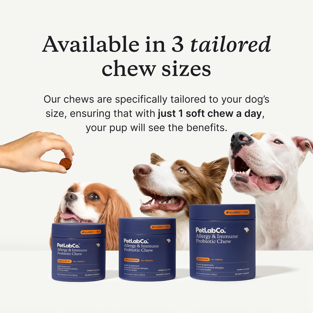 PetLab Co. bocaditos para morder, favorecen el equilibrio intestinal en perros.