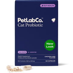 PetLab Co. Probiotics para gatos, polvo sabor hígado, apoya la digestión diaria