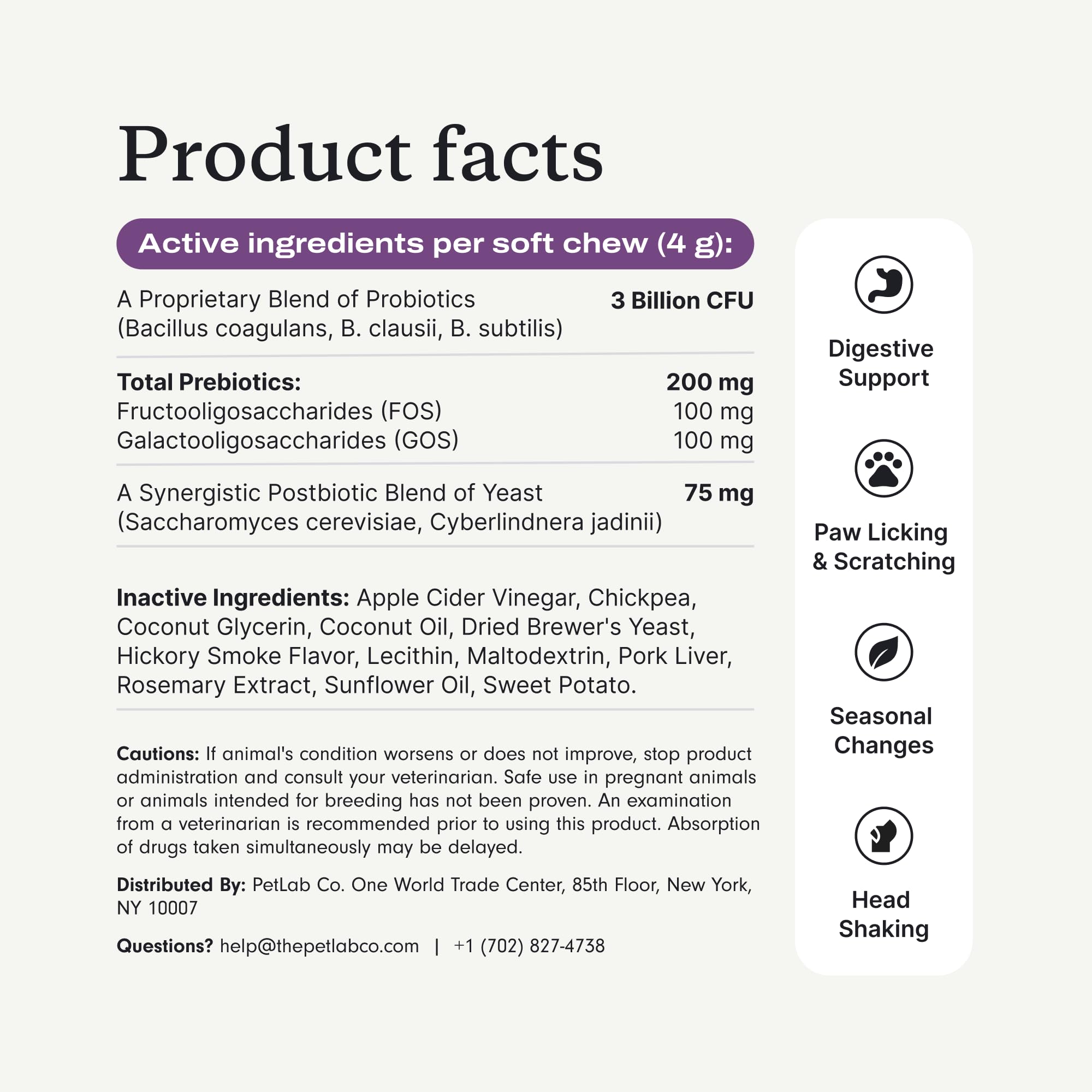 PetLab Co. complemento para digestión tras la comida.