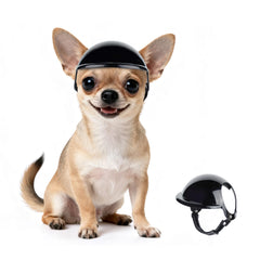 PETLESO casco perro XS con orejas abiertas, protección cómoda para paseos.