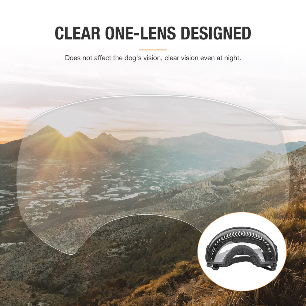 PETLESO gafas perro grande tamaño ajustable para distintas caras.