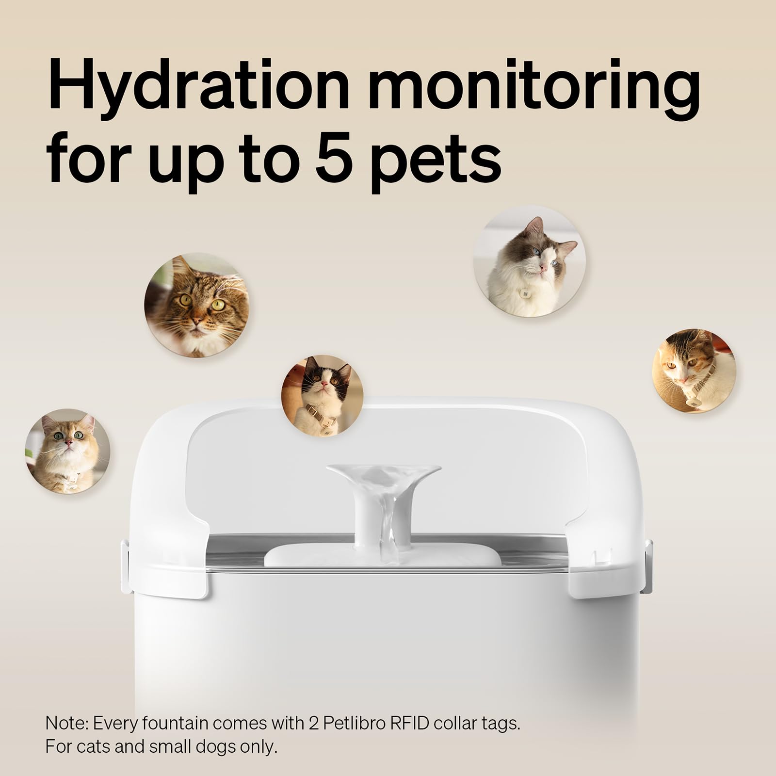 PETLIBRO filtración 4 capas elimina impurezas del agua.