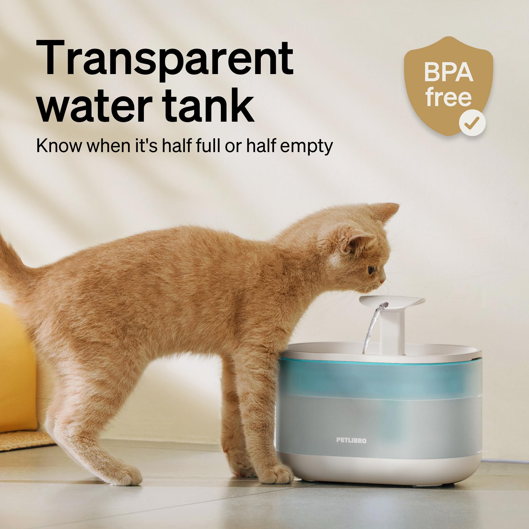 PETLIBRO filtro de carbono grande cuádruple para agua limpia.