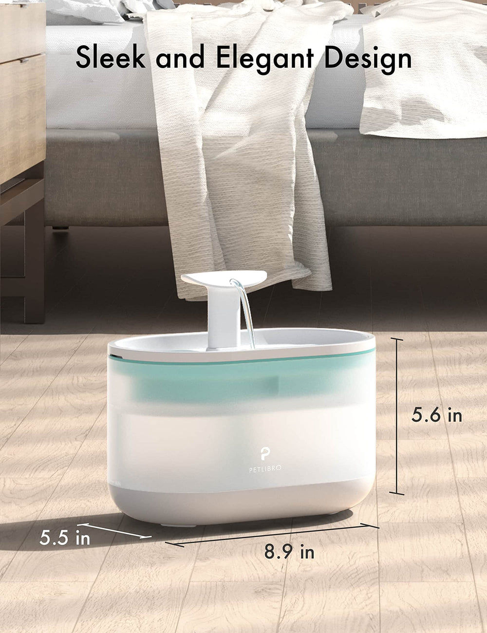 PETLIBRO filtración de esponja y prefiltrado en la bomba para durabilidad.