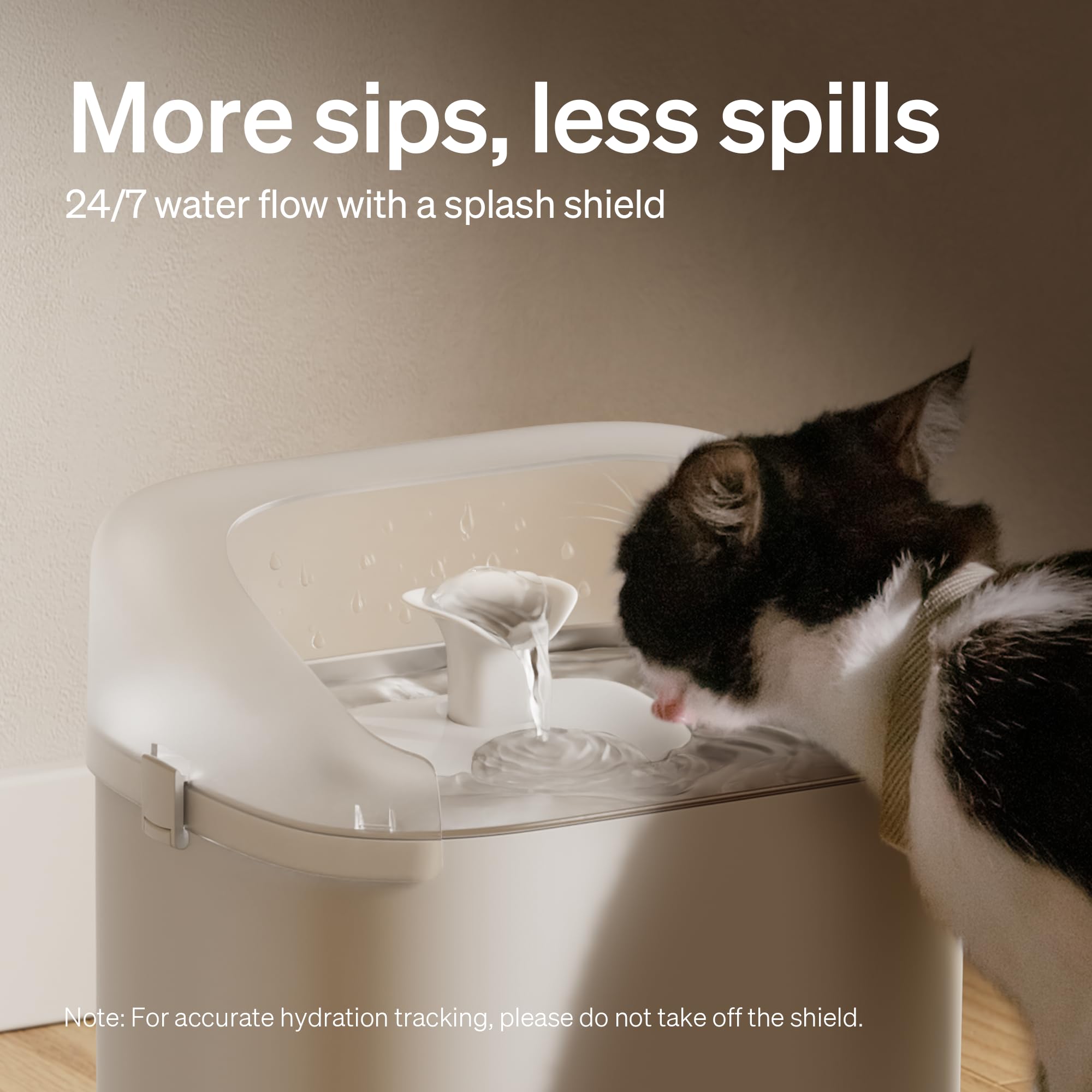 PETLIBRO indicación de nivel de agua para rellenar a tiempo.