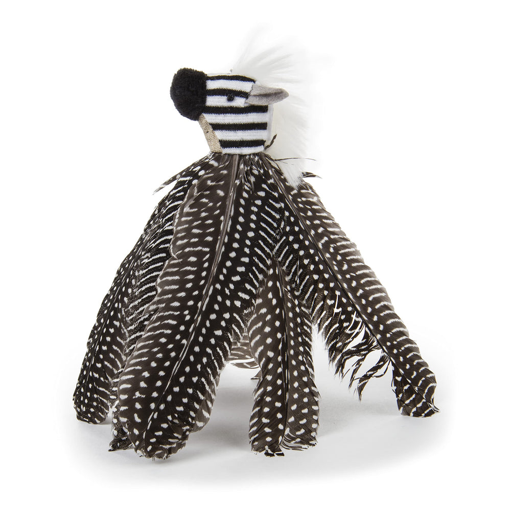 Petlinks HappyNip Zippy Zebra: detalle catnip que atrae a gatos curiosos