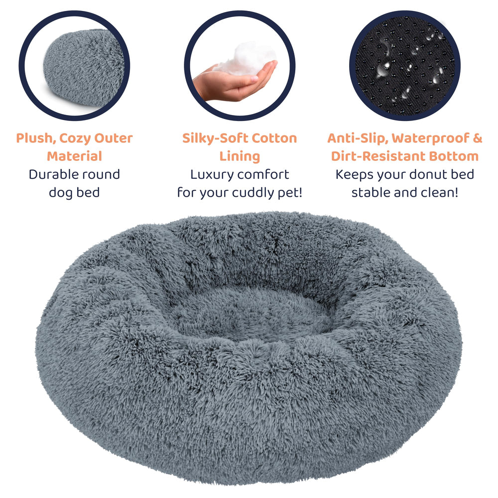 Cama Petloox Donut duradera para uso diario de mascotas