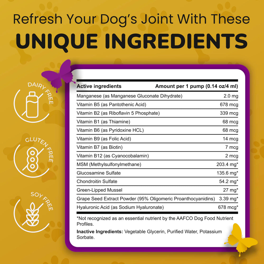 PetMade ingredientes clave glucosamina condroitina – apoyo a la salud articular.