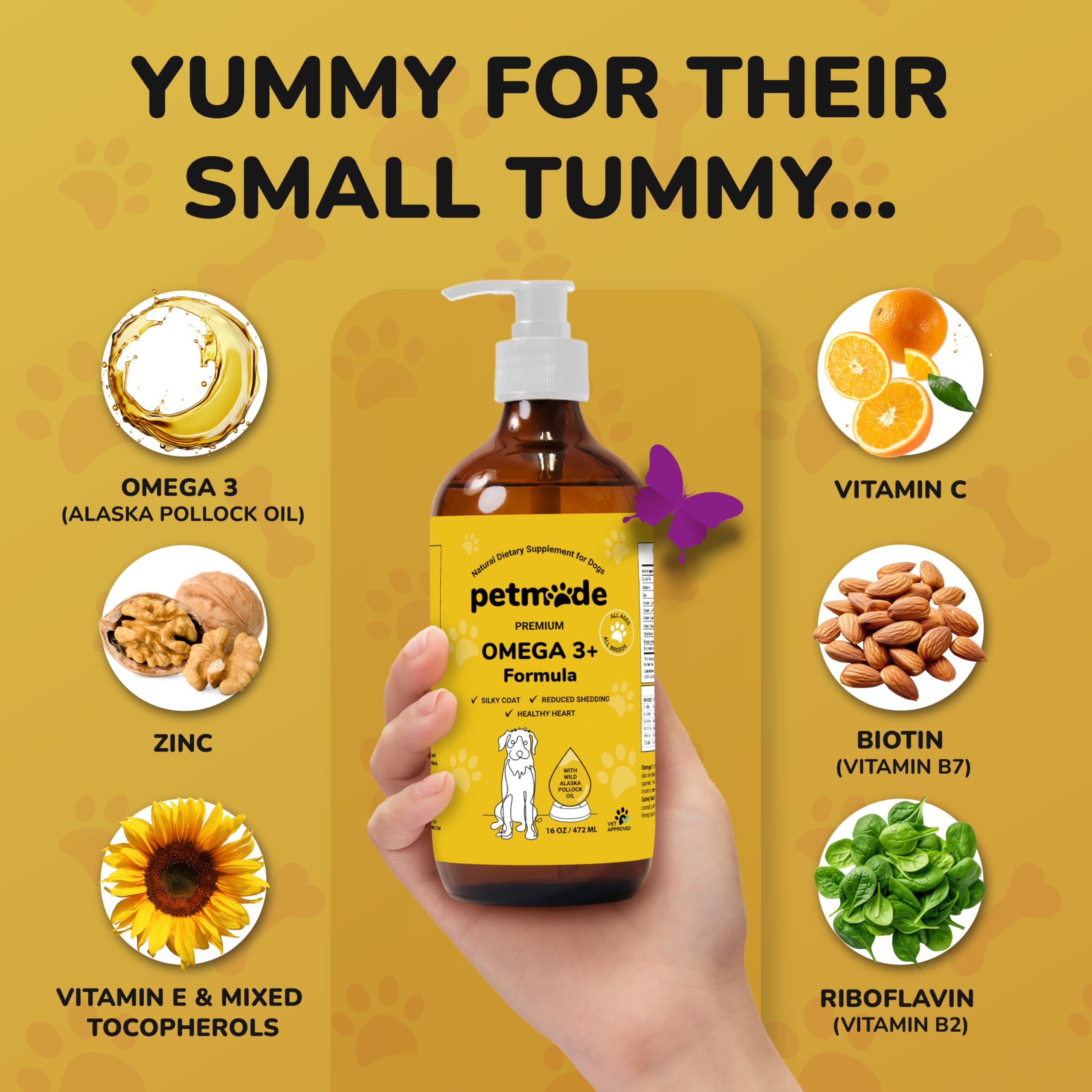 PETMADE Omega-3 vitaminas y minerales para nutrición completa