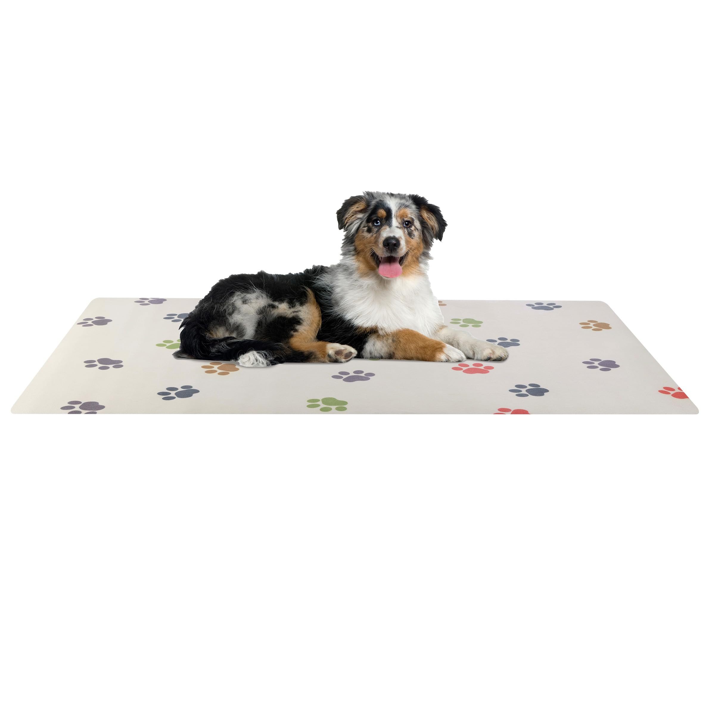 PETMAKER alfombrilla de alimentos para perros 55x28, protege el suelo de derrames.