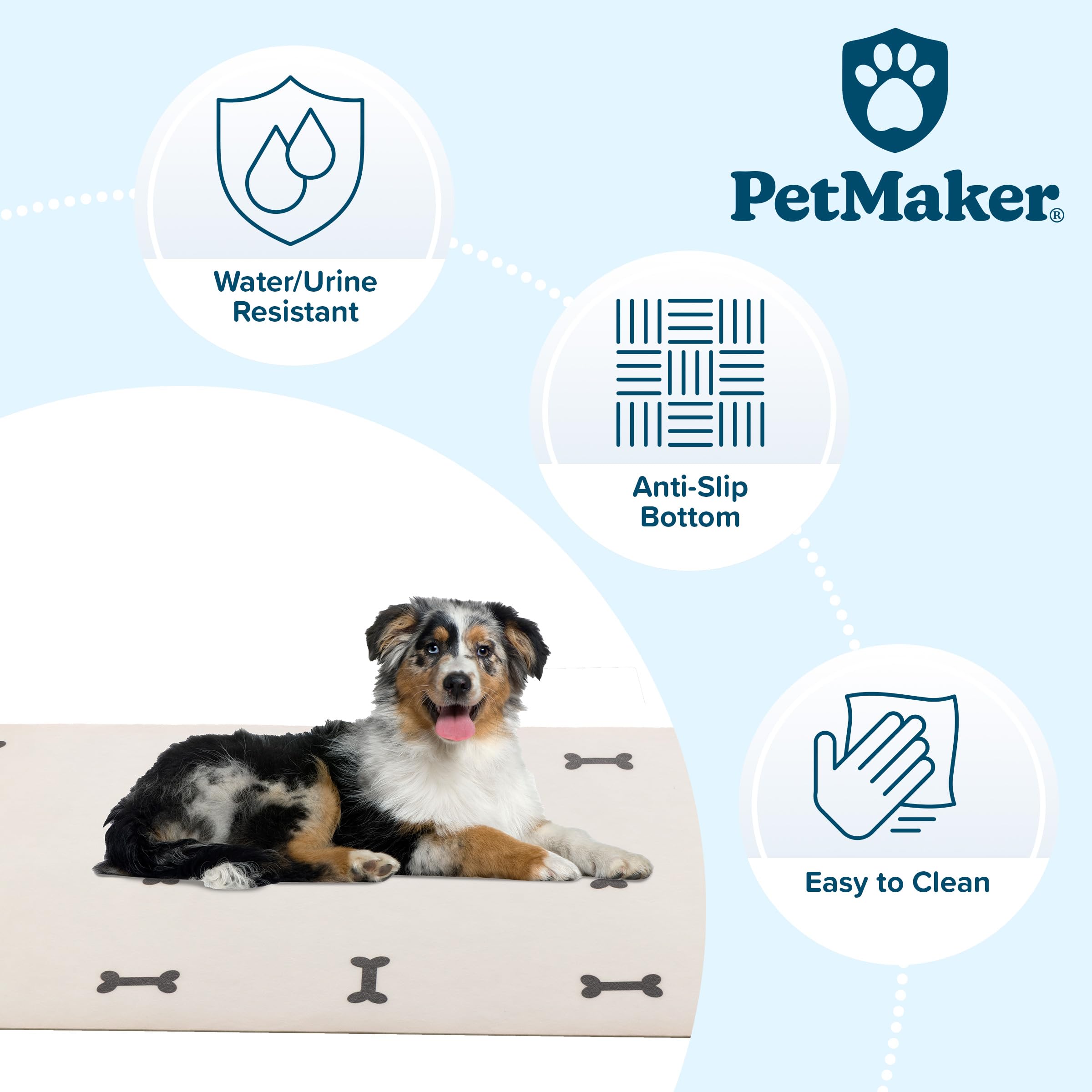 PETMAKER base antideslizante de doble cara, estable y segura para el suelo