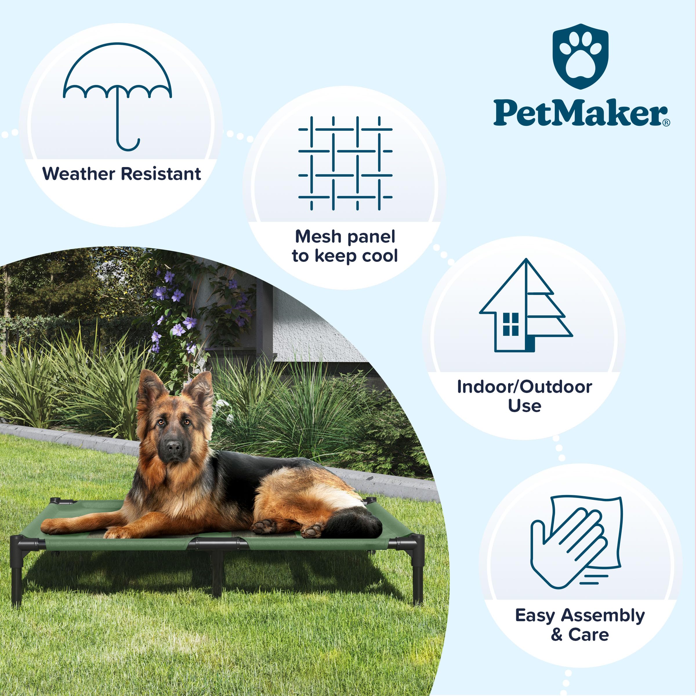 PETMAKER cama portátil con funda de transporte para viajes