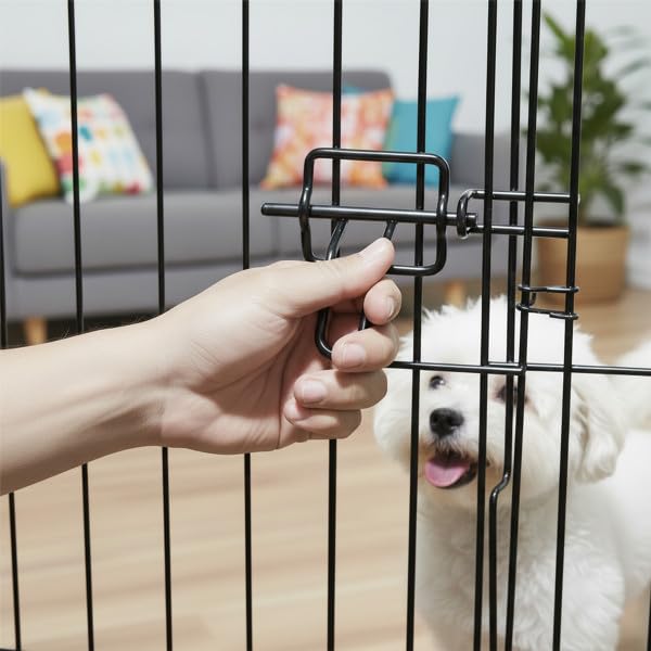 PETMAKER Puppy Playpen paneles conectados en 8-paneles para configuración flexible