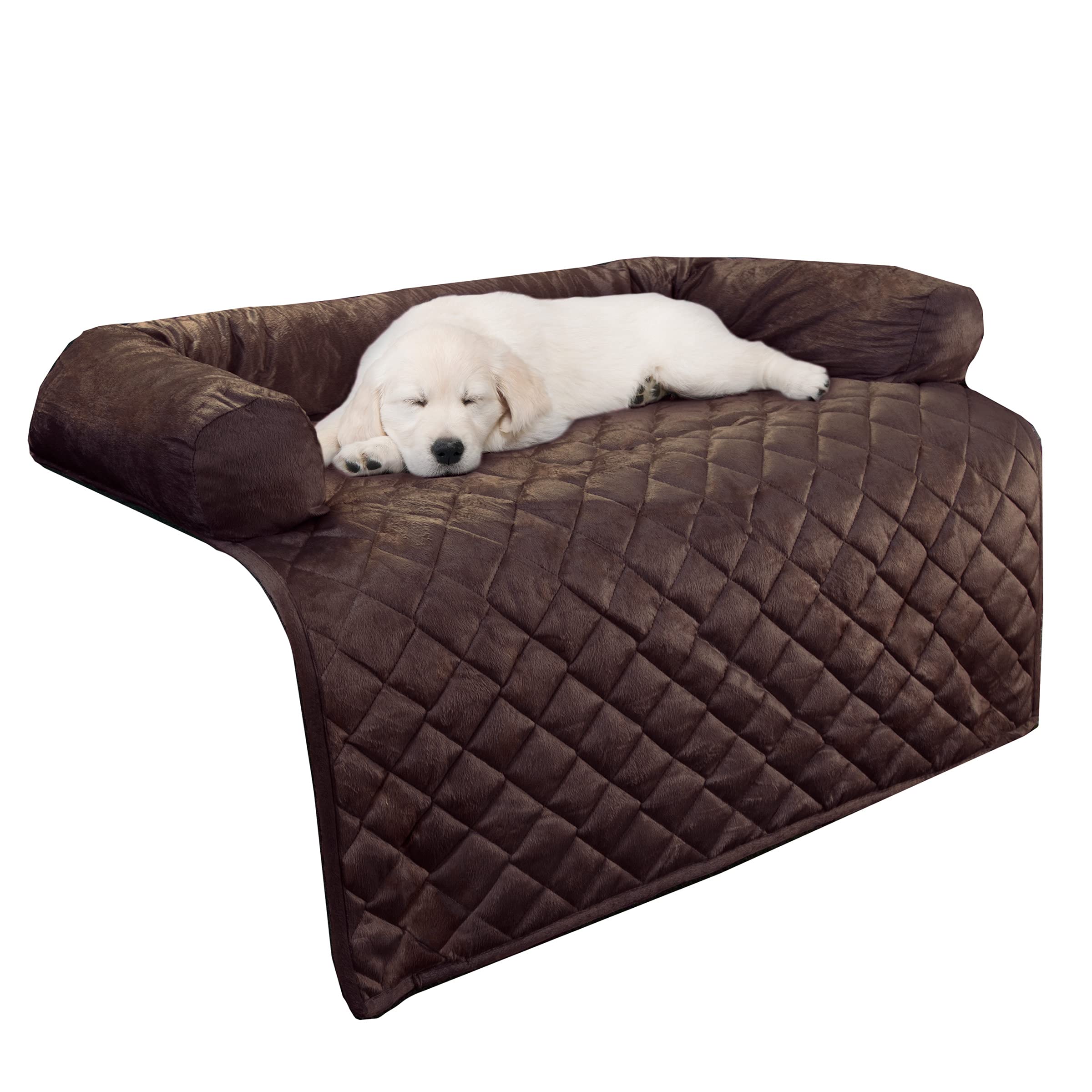 PETMAKER cubre-sillon para perros con refuerzo de cuello en espuma viscoelastica, descanso cómodo.