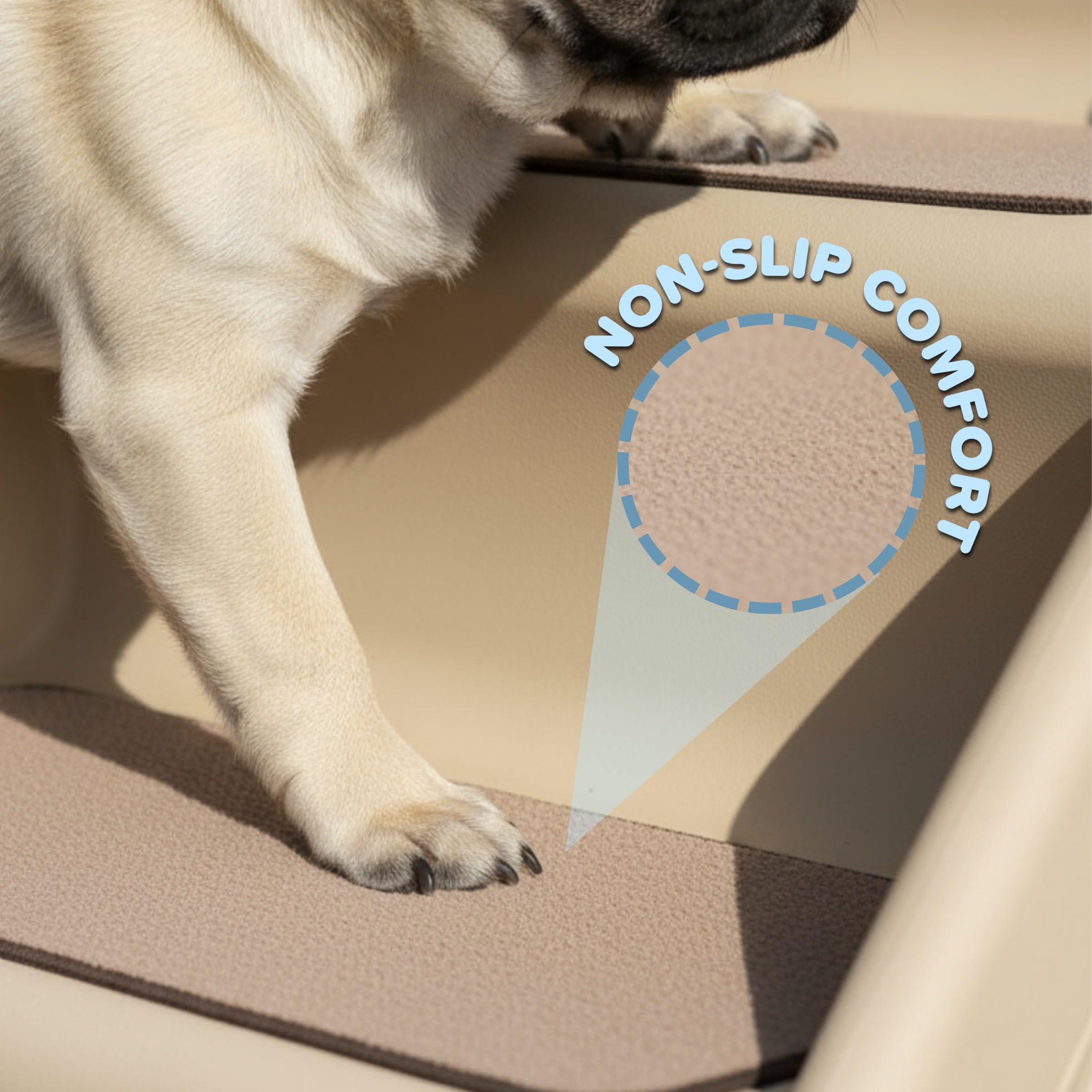PETMAKER escaleras para perros y gatos pequeños, estabilidad para alturas.
